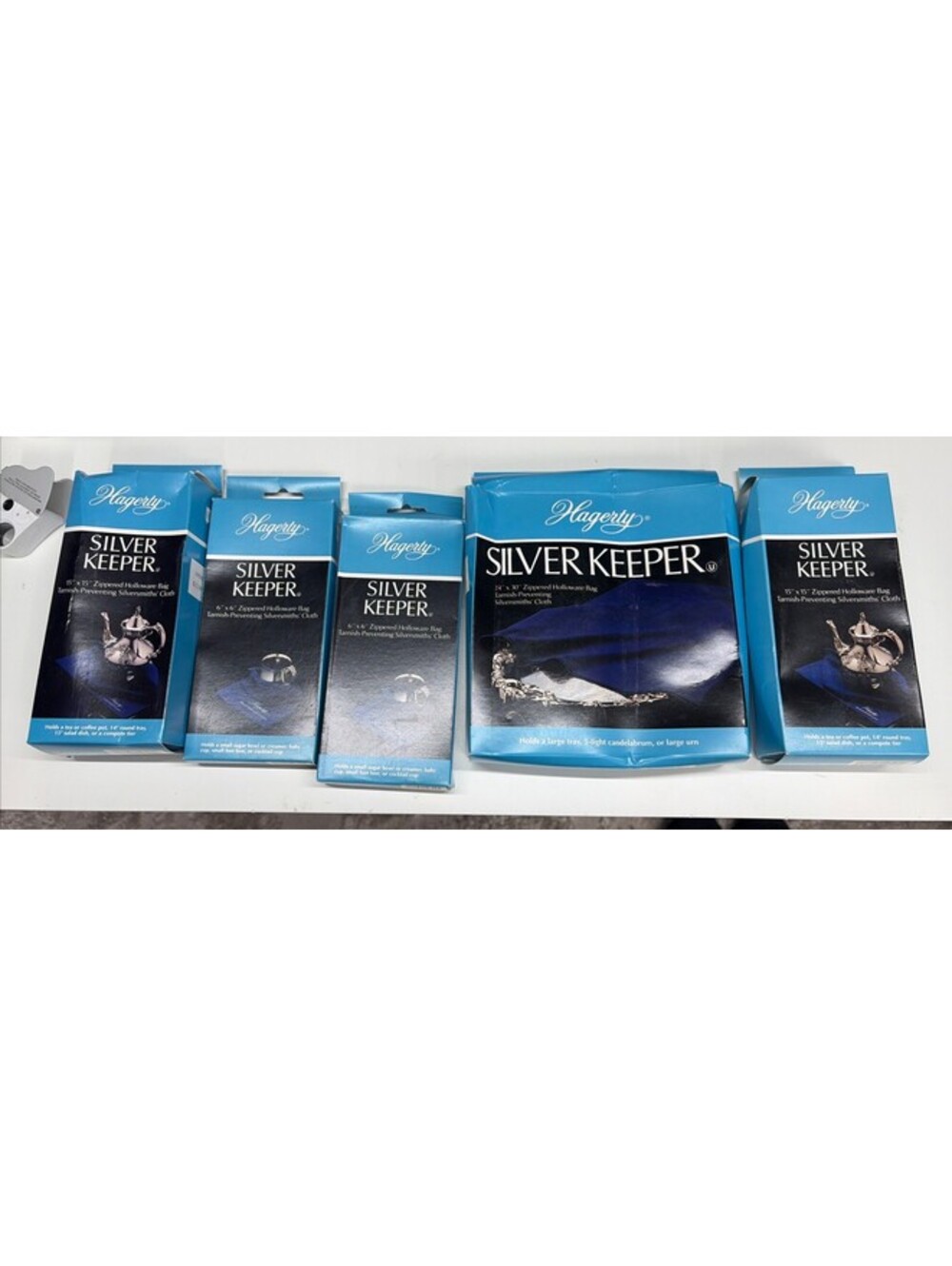 Hagerty Silver Keeper Zippered Storage Bags Lot Of 5